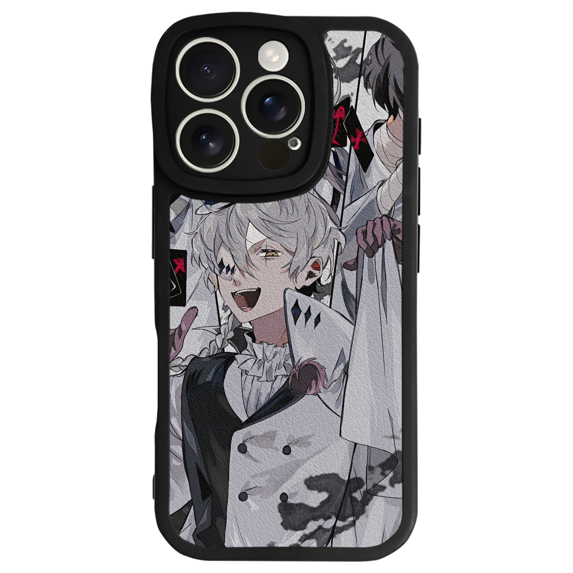 （画像用） 文豪ストレイドッグス Bungo Stray Dogs 【iPhone 16シリーズ対応】シリコンスマホケース（レザー調） 材質：シリコン